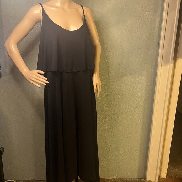 Whimsigoth layered High Low Dress Black 18/20 Maxi Ruffle boho layered bohemian - Picture 1 of 7